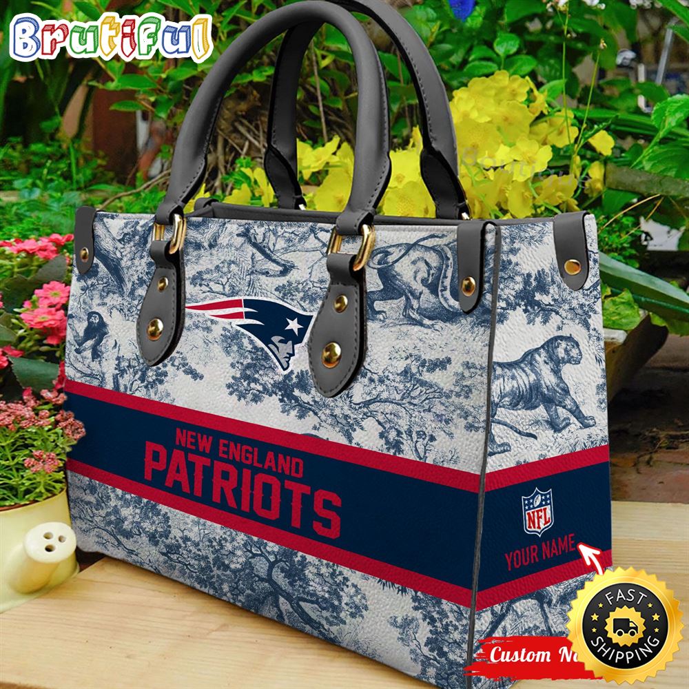 Sportswearmerch New England Patriots NFL Leather Handbag For Fan
