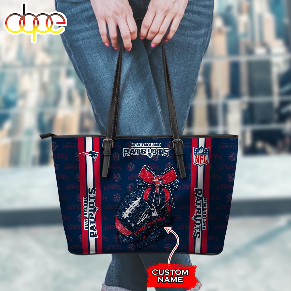 Sportswearmerch New England Patriots NFL Leather Tote Bag For Fan