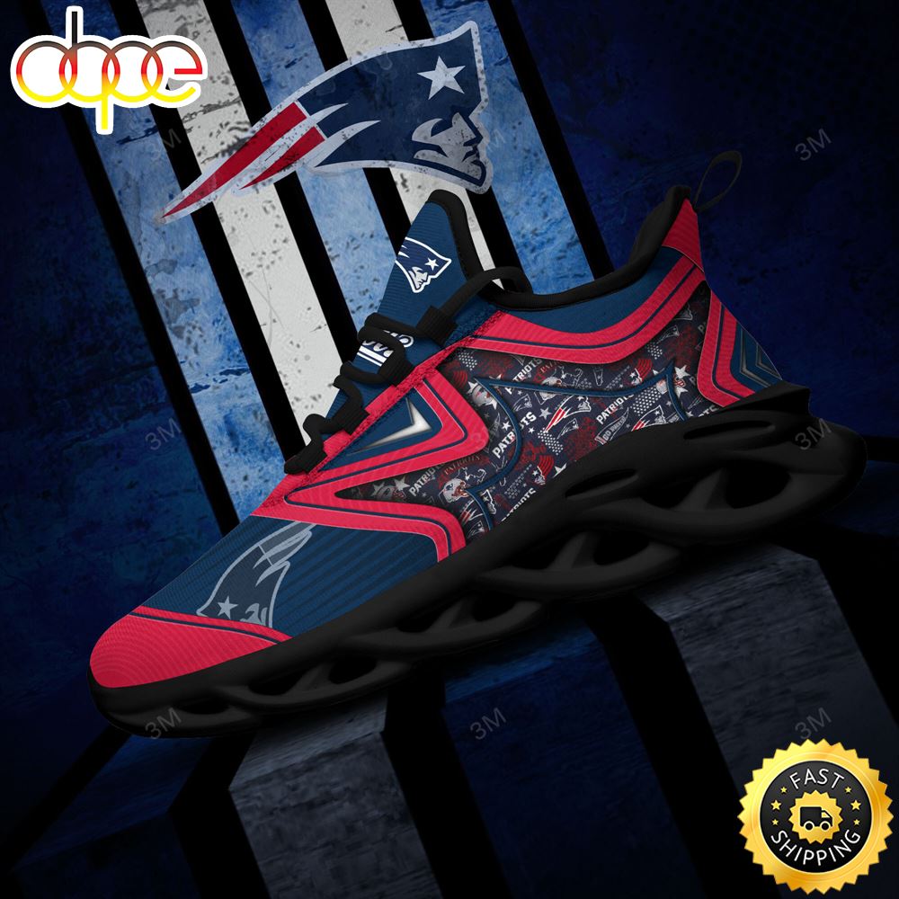 Sportswearmerch New England Patriots NFL Max Soul Shoes Sneakers For Men And Women