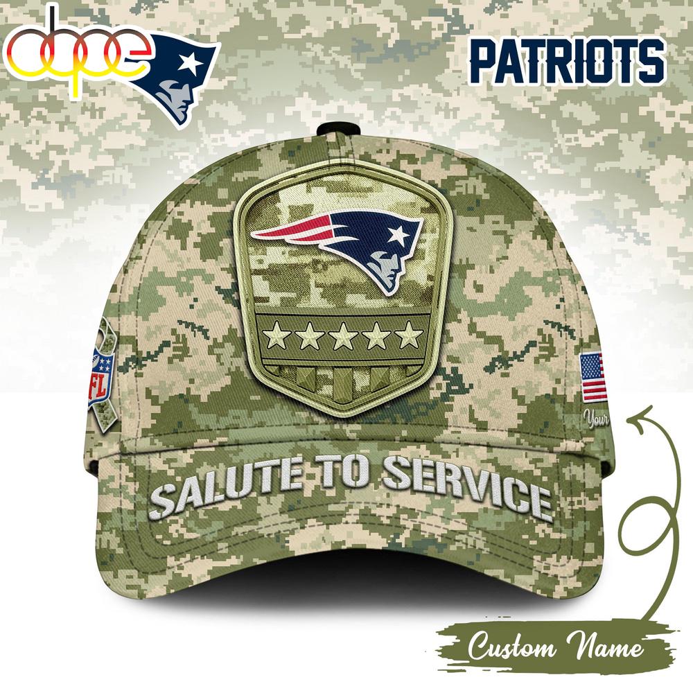 Sportswearmerch New England Patriots NFL Salute To Service Classic Cap For Fan