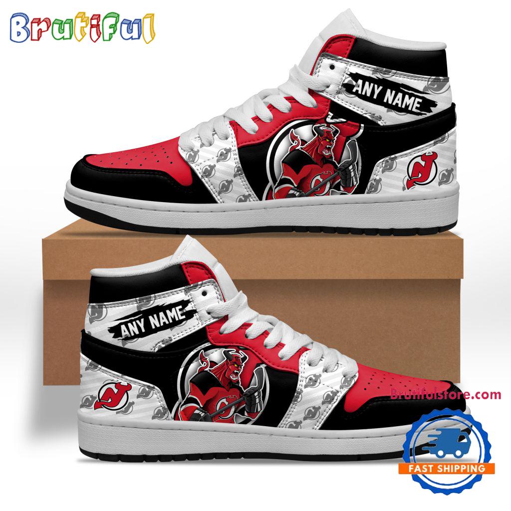 Sportswearmerch New Jersey Devils NHL AJ1 High Sneakers Shoes For Men And Women