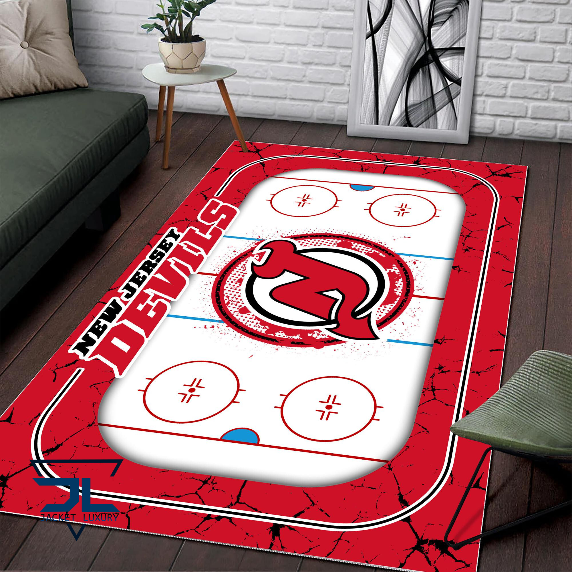 Sportswearmerch New Jersey Devils NHL Area Rug For Fan
