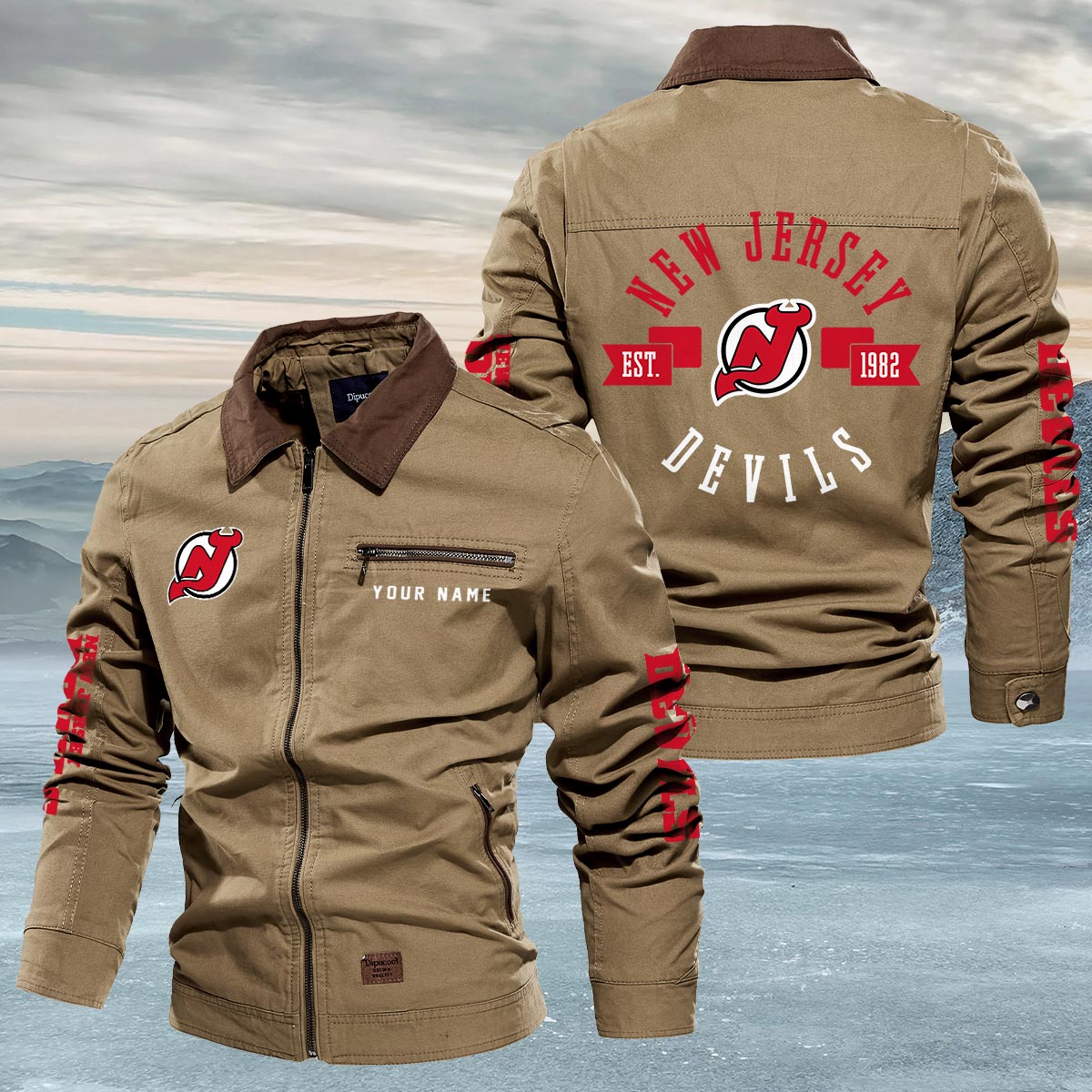 Sportswearmerch New Jersey Devils NHL Lapel Jacket For Fan