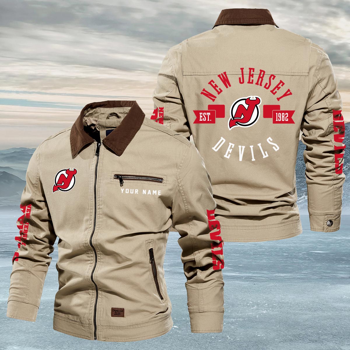 Sportswearmerch New Jersey Devils NHL Lapel Jacket For Fan
