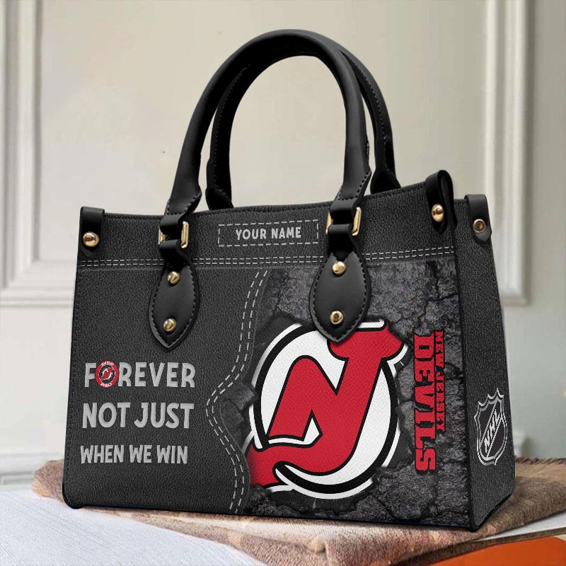 Sportswearmerch New Jersey Devils NHL Leather Handbag For Fan