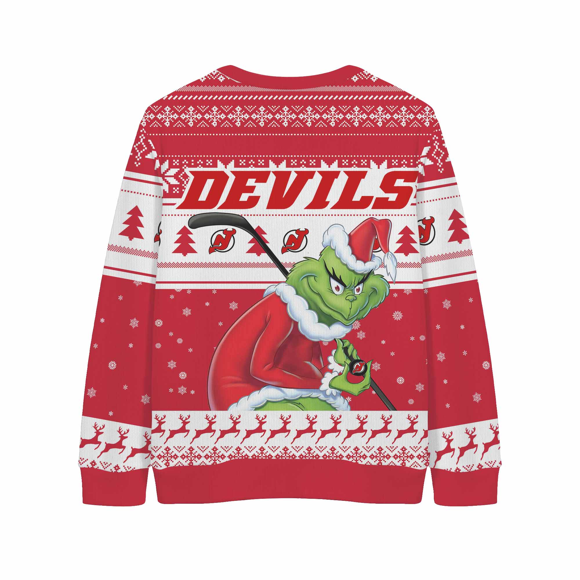 Sportswearmerch New Jersey Devils NHL x Grinch Christmas Cardigan For Fan