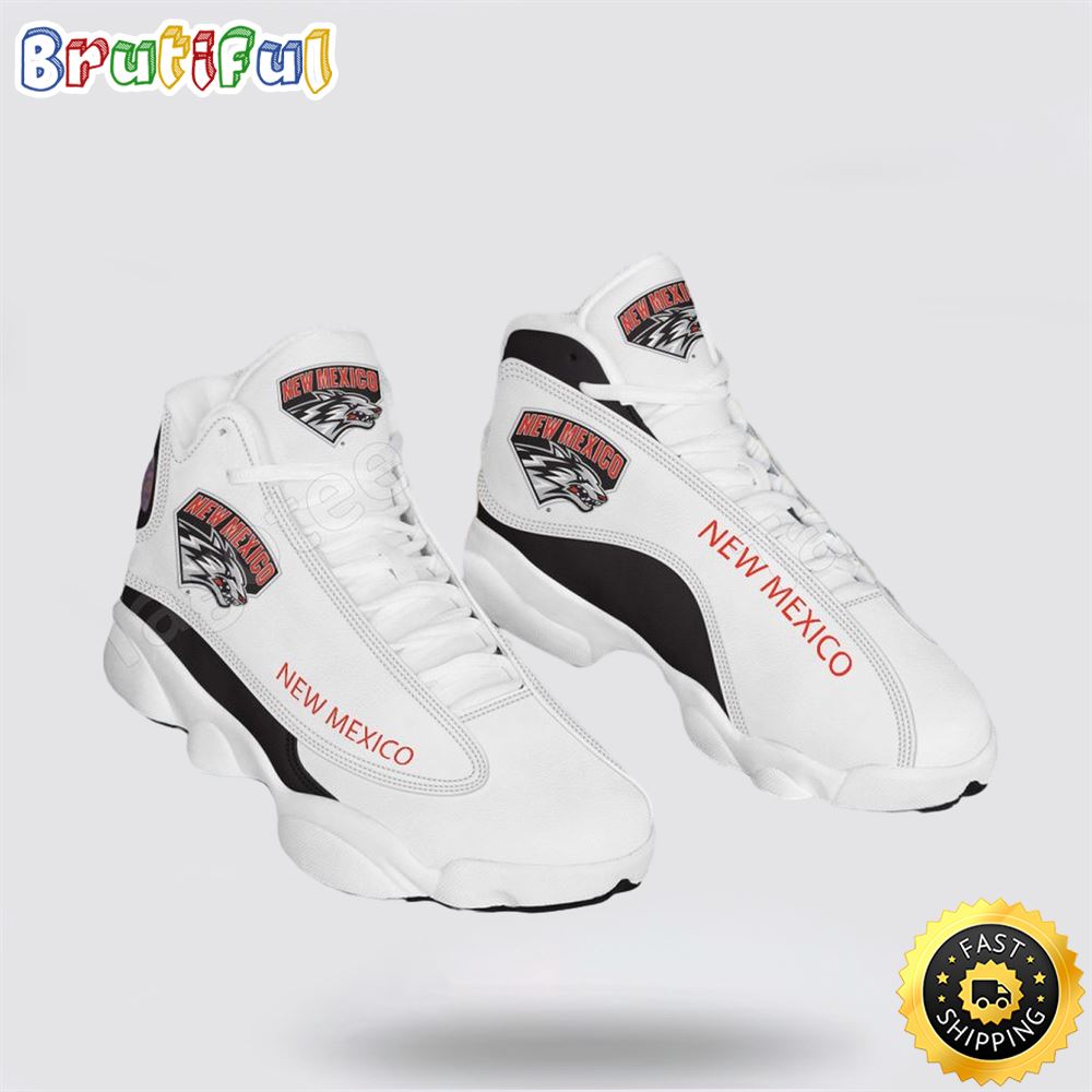 Sportswearmerch New Mexico Lobos NCAA AJ13 Sneakers Shoes For Men And Women