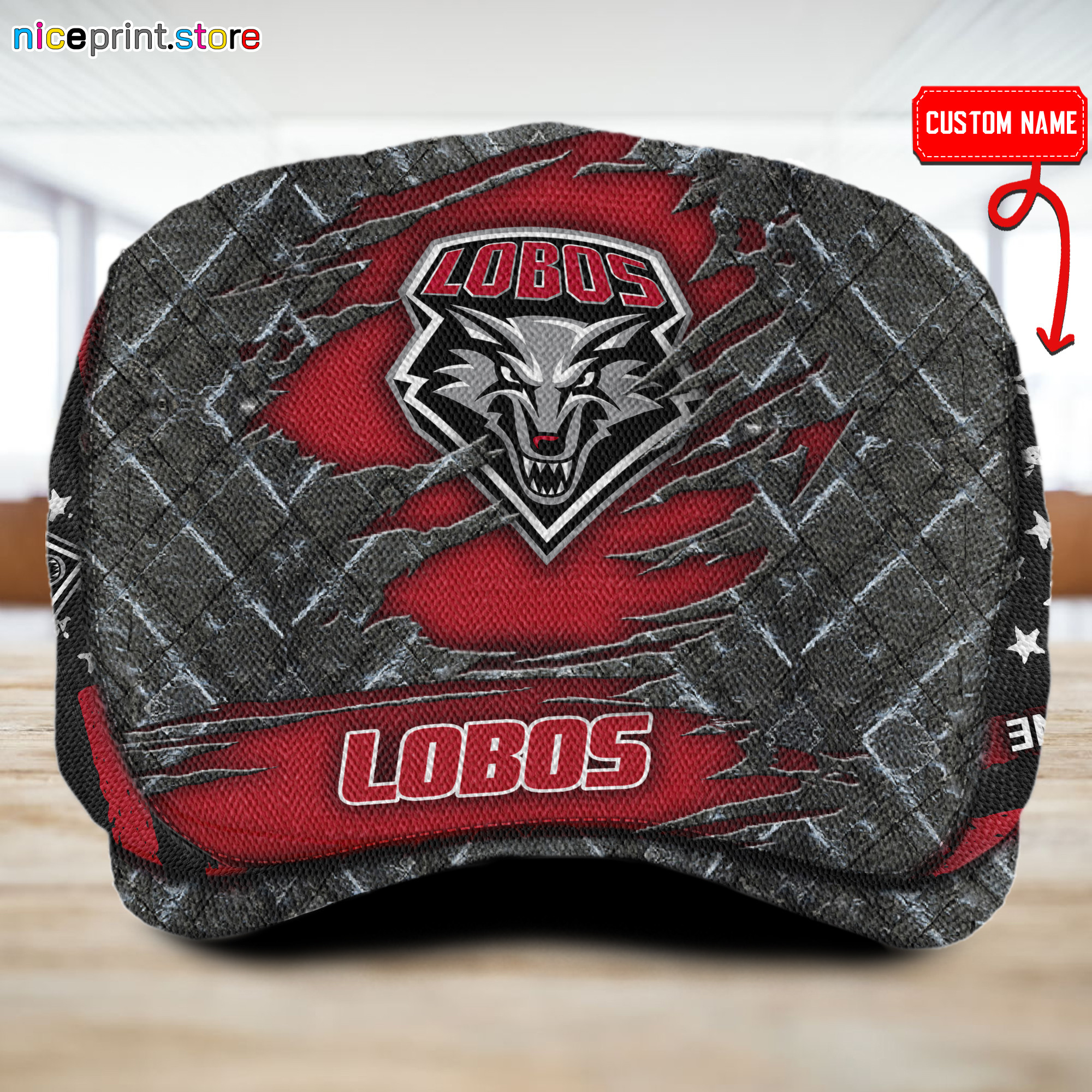 Sportswearmerch New Mexico Lobos NCAA Flat Cap For Fan