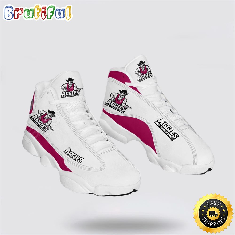 Sportswearmerch New Mexico State Aggies NCAA AJ13 Sneakers Shoes For Men And Women