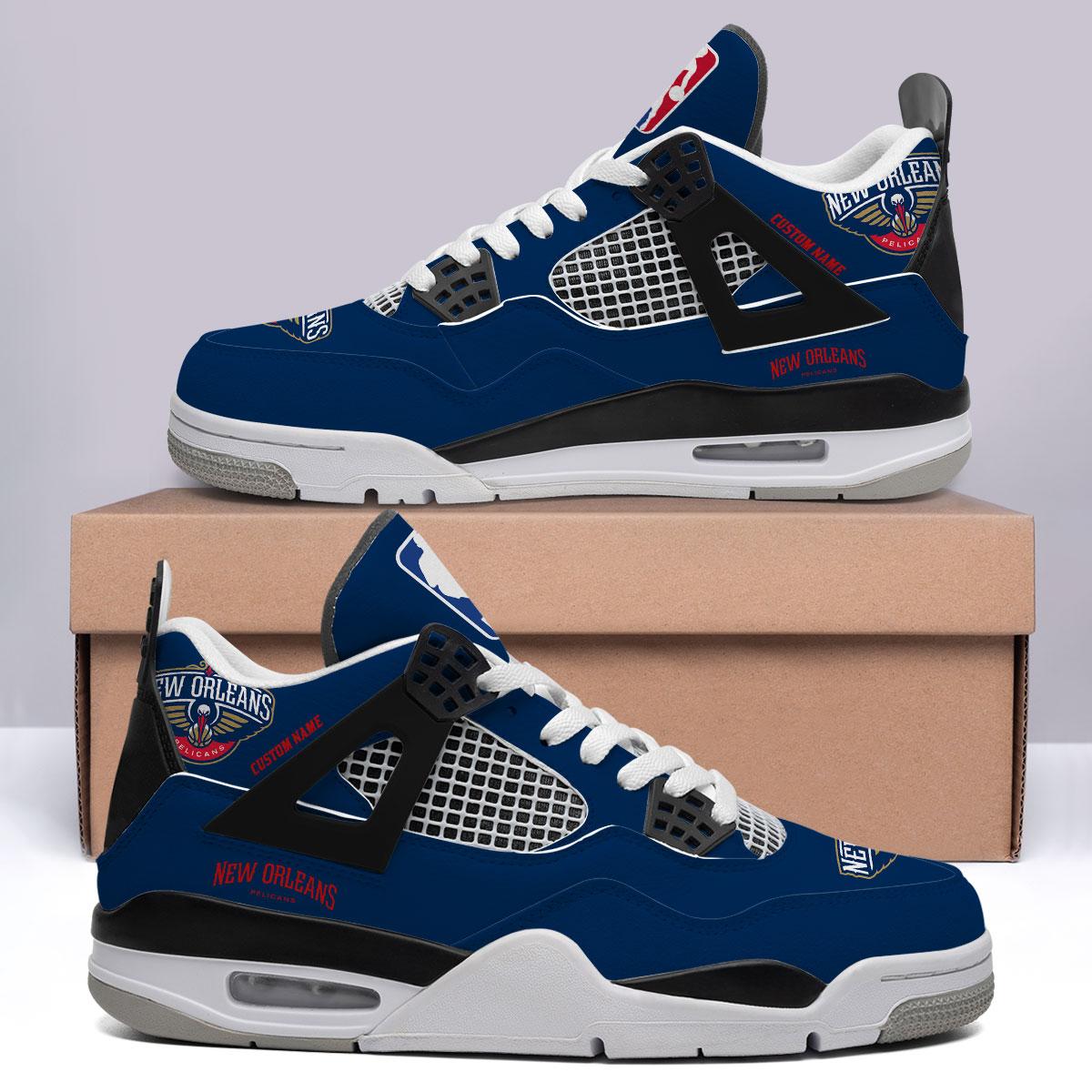Sportswearmerch New Orleans Pelicans NBA Air Jordan 4 SnAJ4 Sneakers Shoes For Men And Women