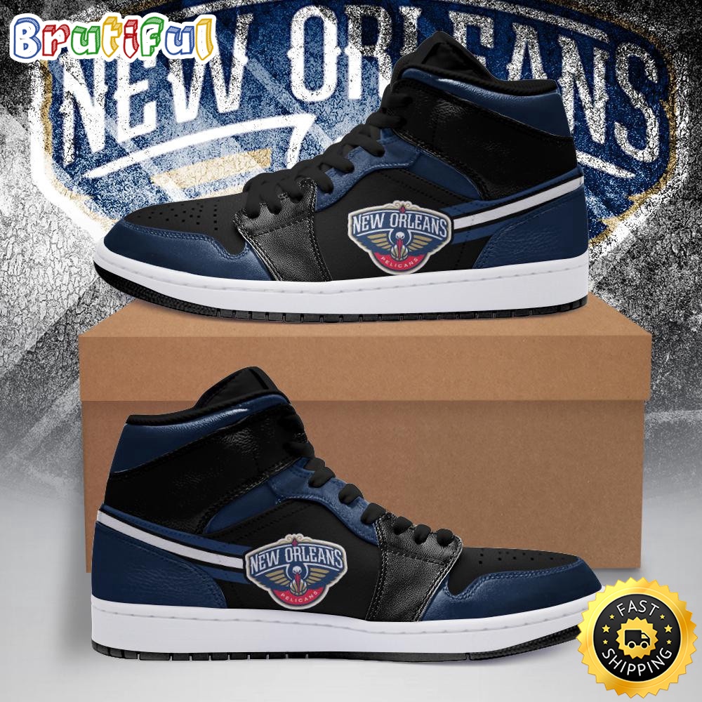 Sportswearmerch New Orleans Pelicans NBA AJ1 High Sneakers Shoes For Men And Women