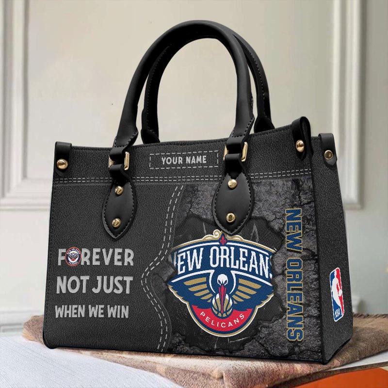 Sportswearmerch New Orleans Pelicans NBA Leather Handbag For Fan