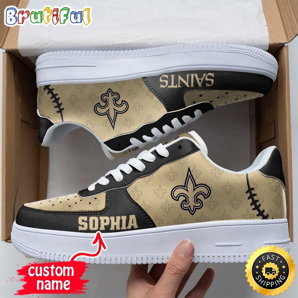 Sportswearmerch New Orleans Saints NFL Air Low-Top Sneakers Shoes For Men And Women