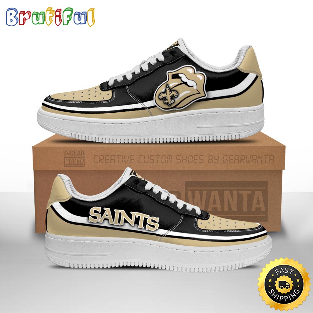 Sportswearmerch New Orleans Saints NFL Air Low-Top Sneakers Shoes For Men And Women
