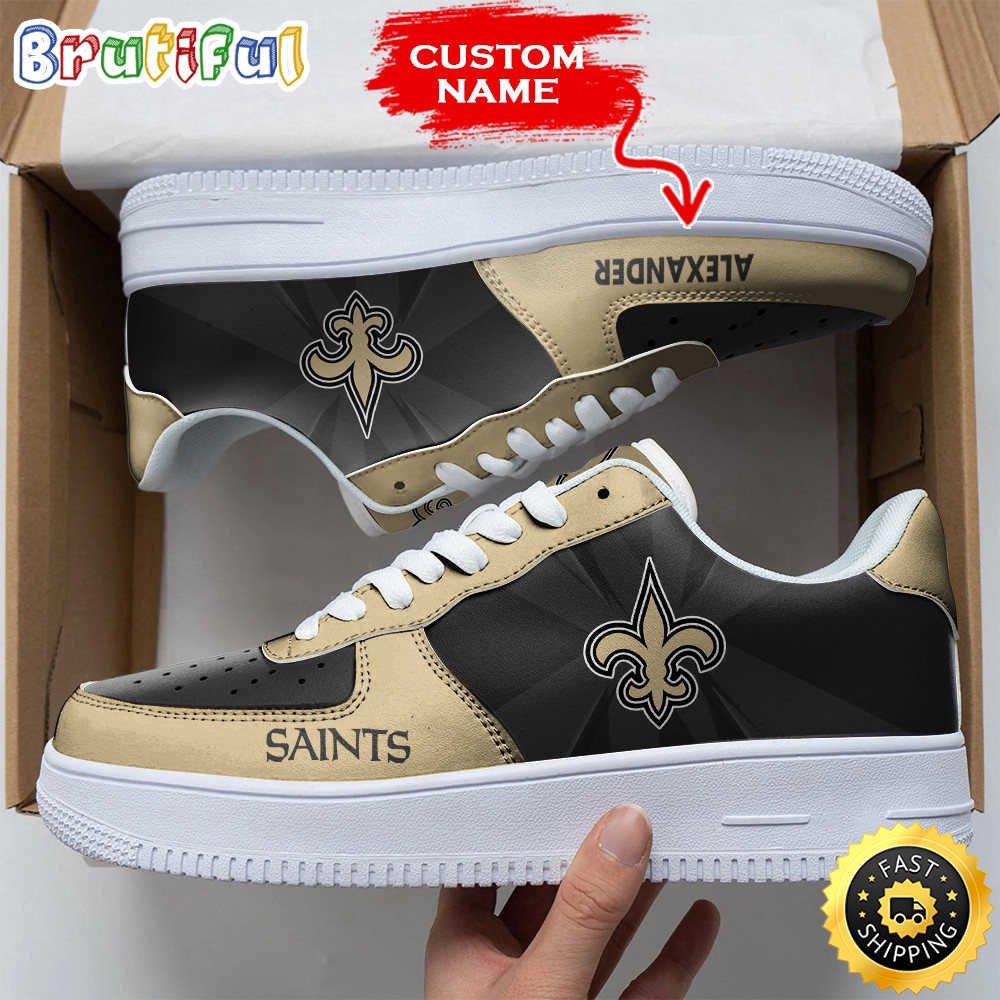 Sportswearmerch New Orleans Saints NFL Air Low-Top Sneakers Shoes For Men And Women
