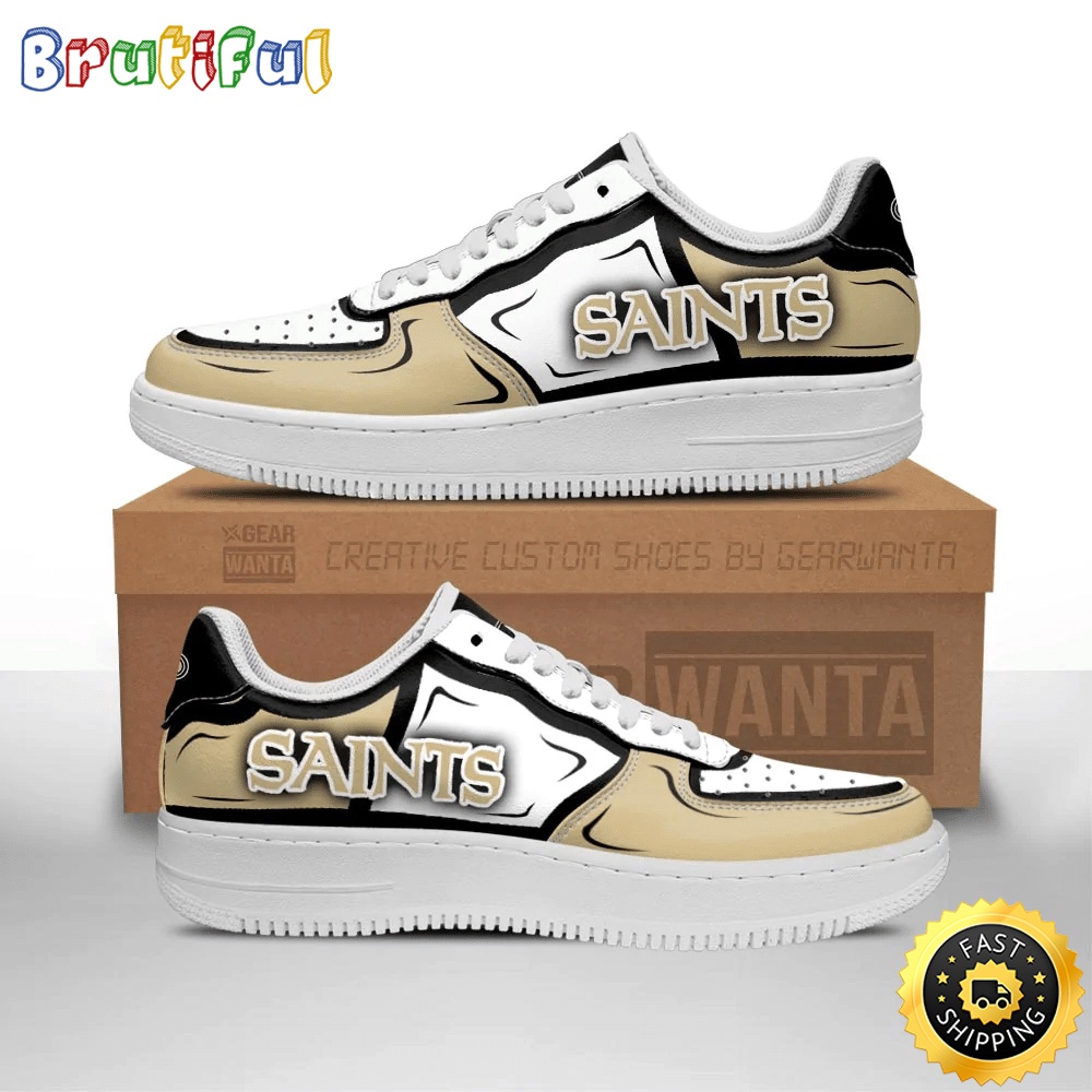 Sportswearmerch New Orleans Saints NFL Air Low-Top Sneakers Shoes For Men And Women