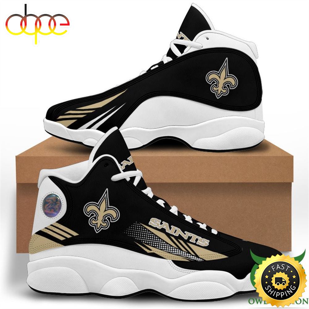 Sportswearmerch New Orleans Saints NFL AJ13 Sneakers Shoes For Men And Women