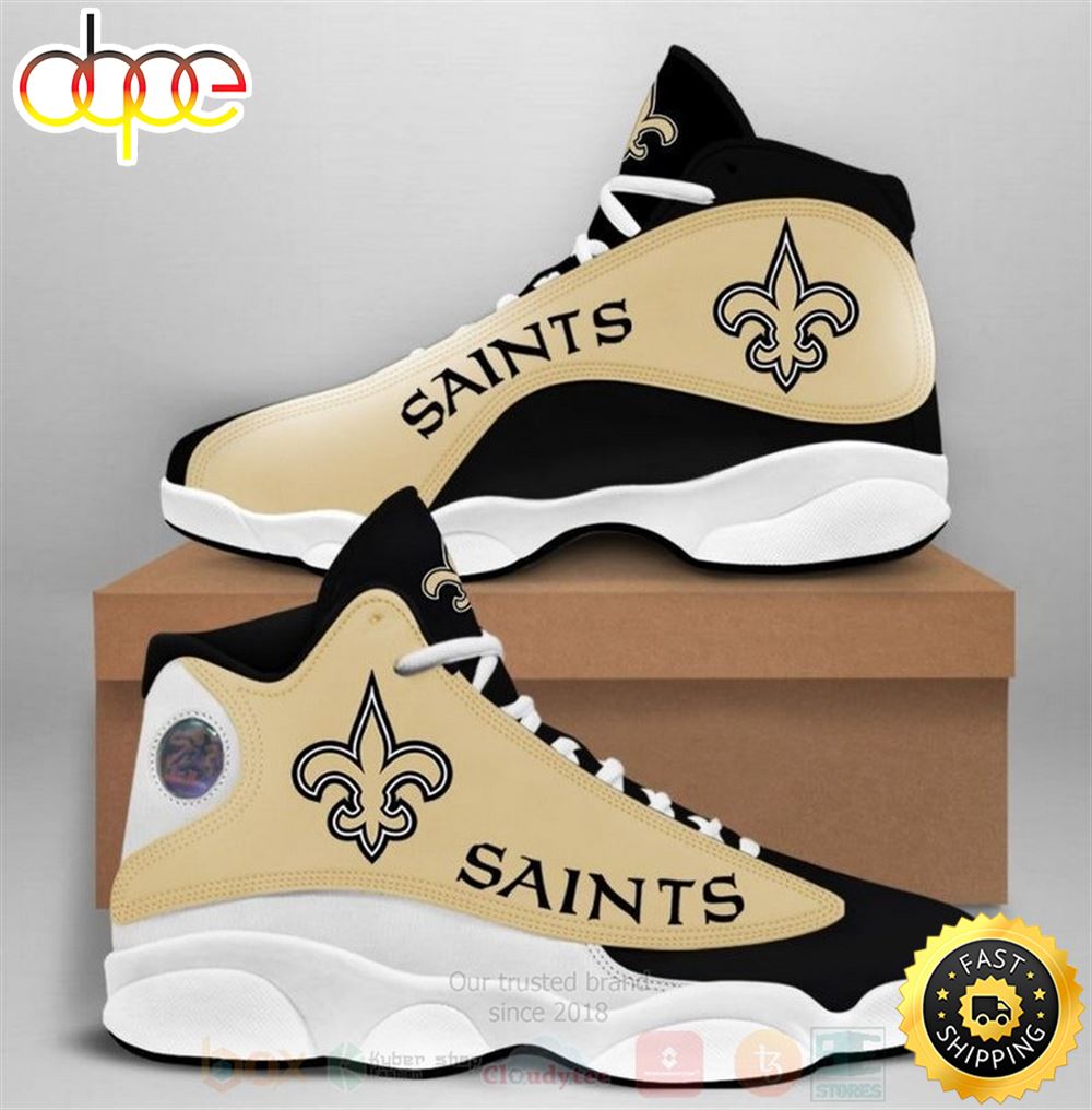 Sportswearmerch New Orleans Saints NFL AJ13 Sneakers Shoes For Men And Women