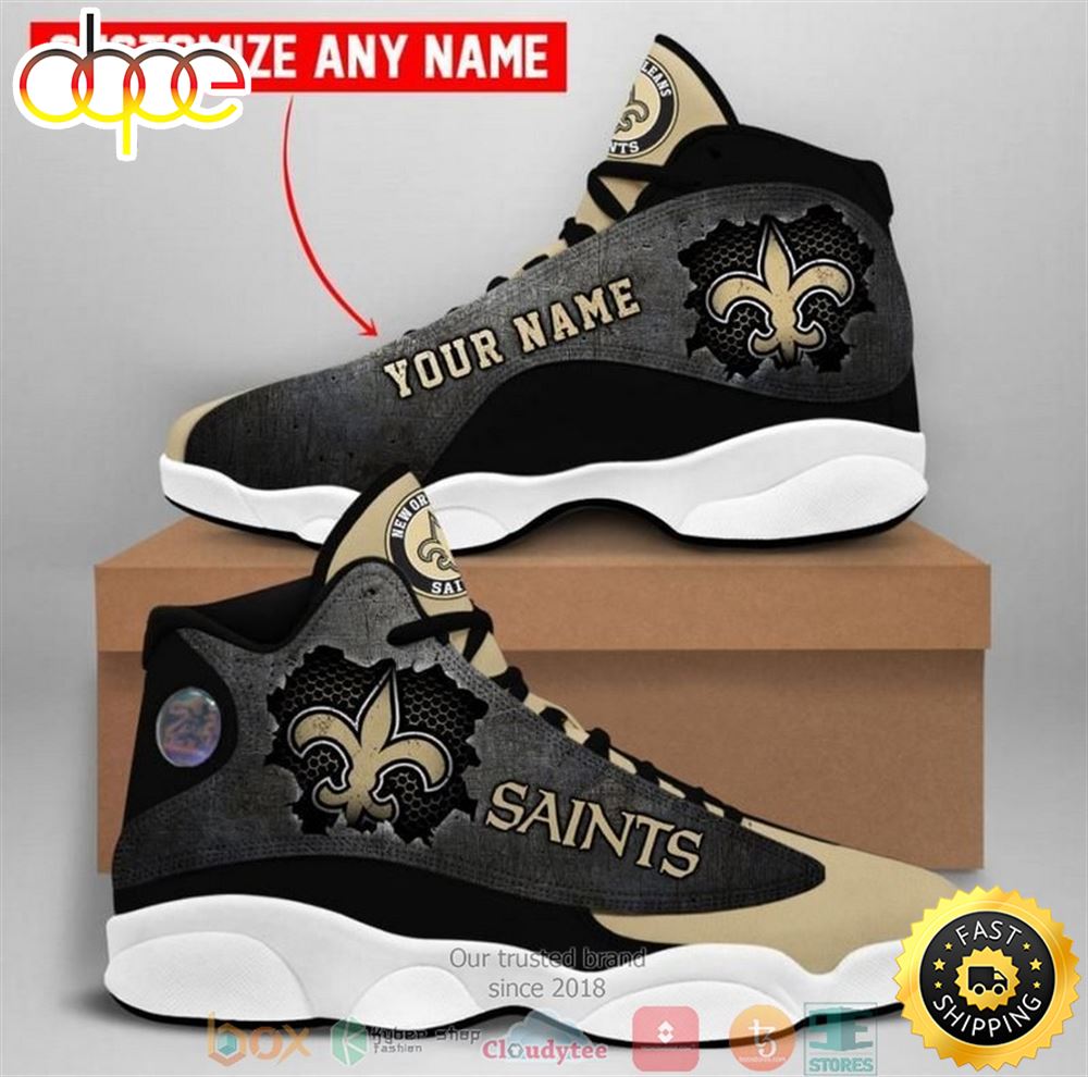 Sportswearmerch New Orleans Saints NFL AJ13 Sneakers Shoes For Men And Women