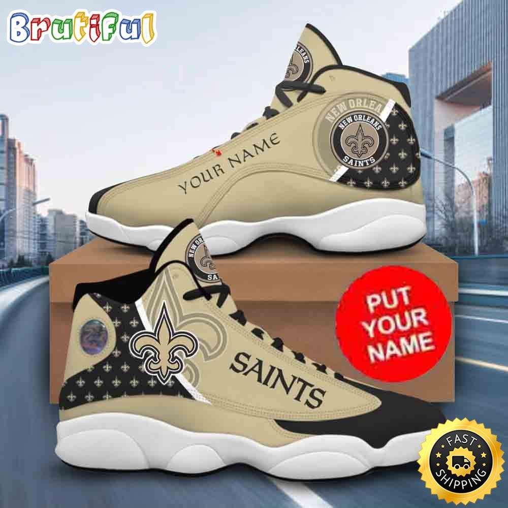 Sportswearmerch New Orleans Saints NFL AJ13 Sneakers Shoes For Men And Women
