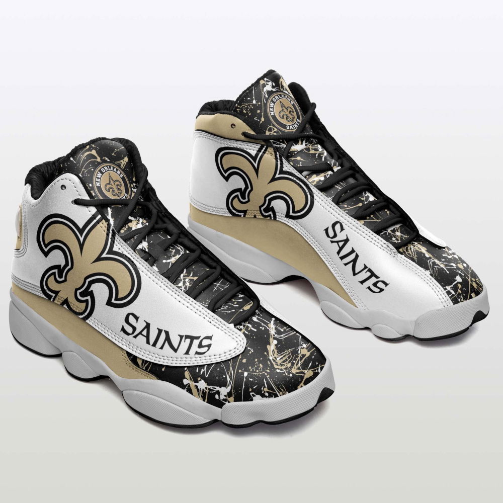 Sportswearmerch New Orleans Saints NFL AJ13 Sneakers Shoes For Men And Women
