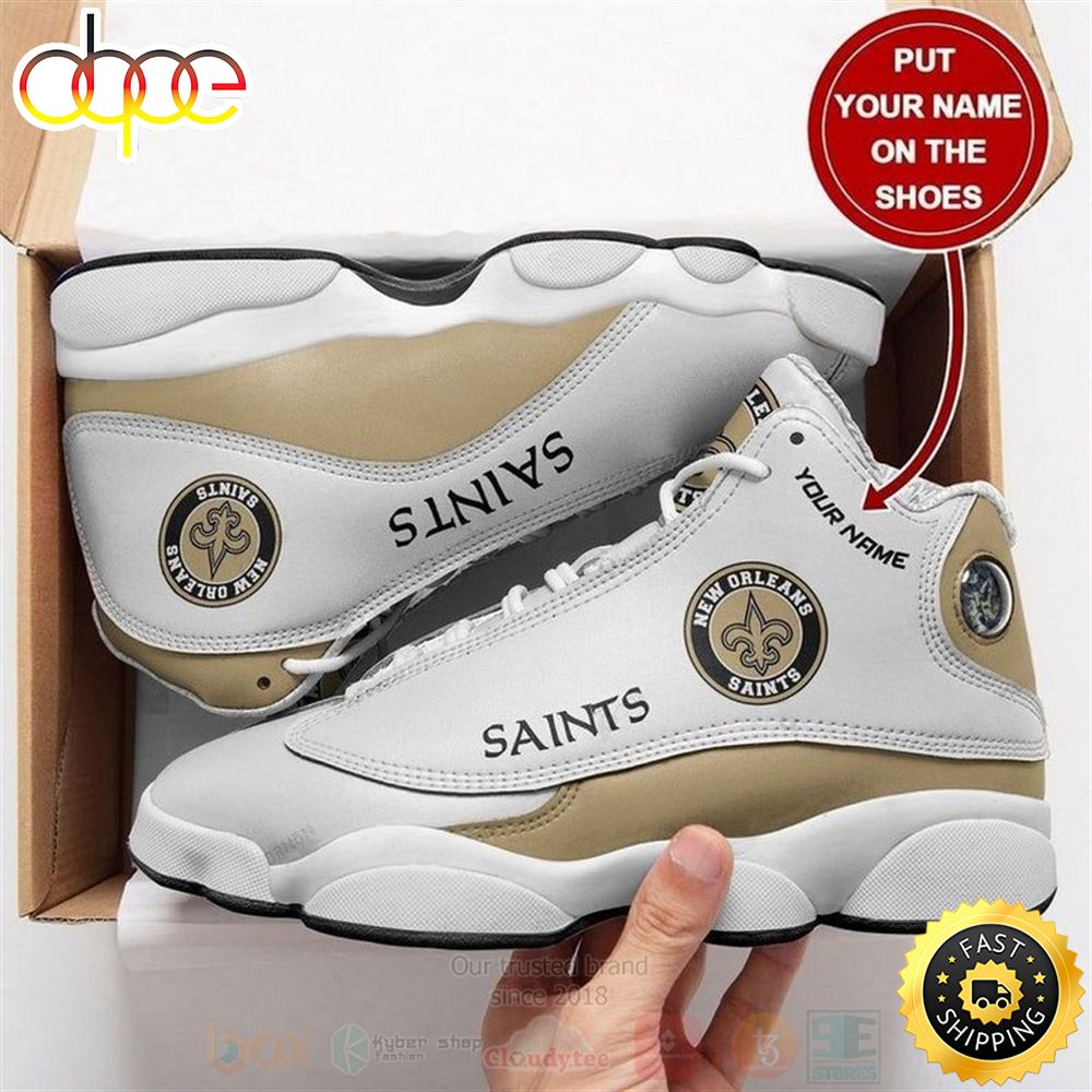 Sportswearmerch New Orleans Saints NFL AJ13 Sneakers Shoes For Men And Women