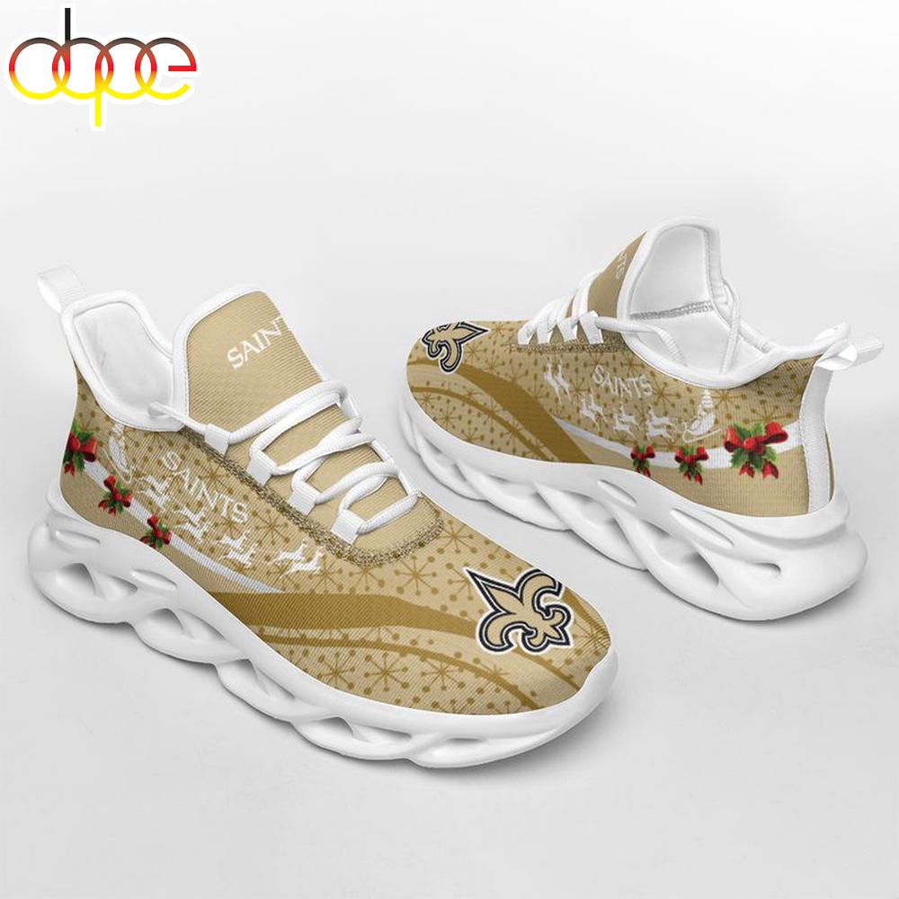 Sportswearmerch New Orleans Saints NFL Christmas Pattern Max Soul Shoes Sneakers For Men And Women Gift
