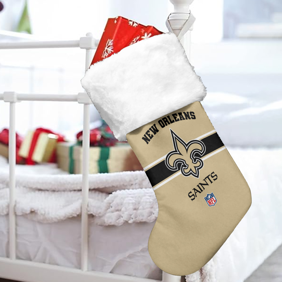 Sportswearmerch New Orleans Saints NFL Christmas Socks For Fan