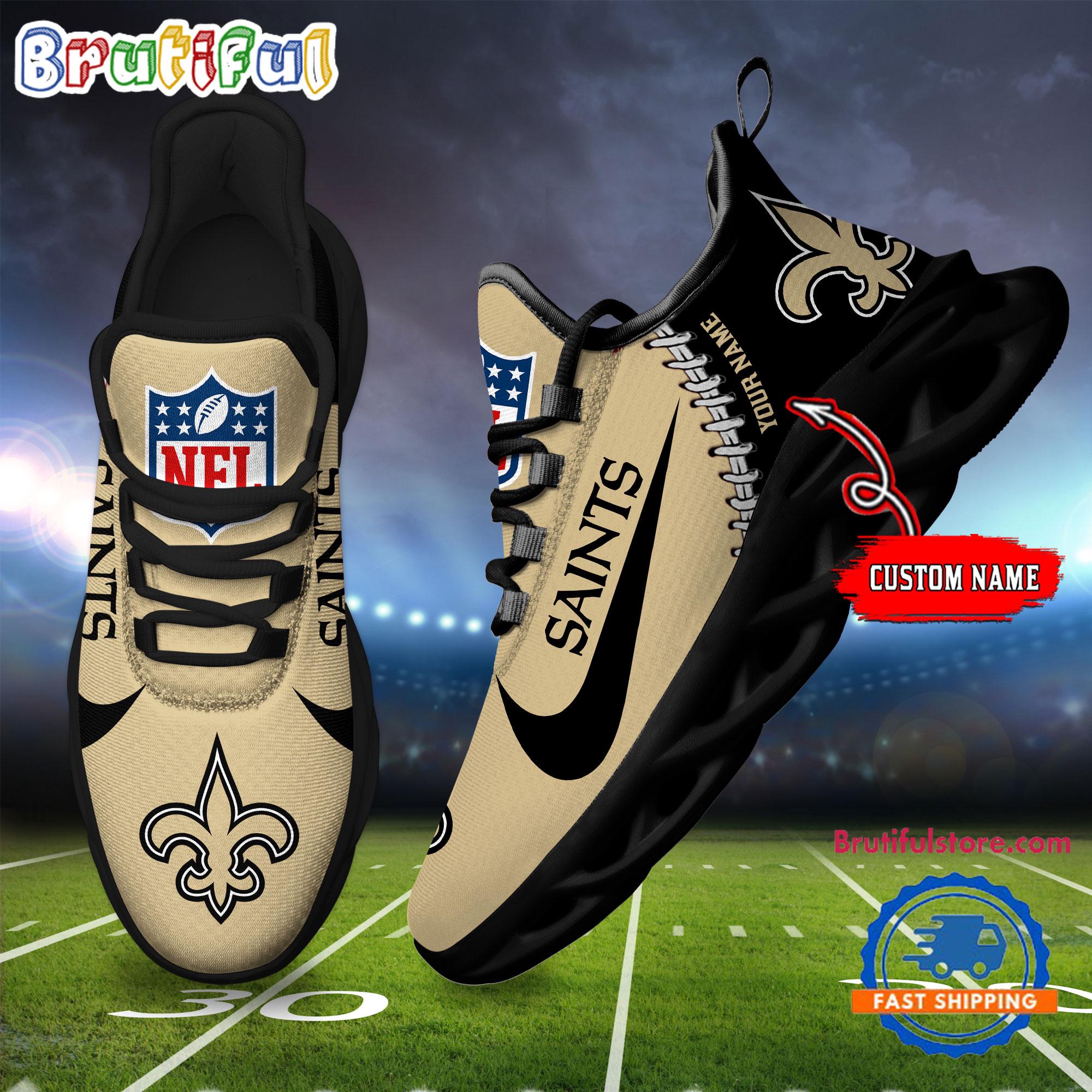 Sportswearmerch New Orleans Saints NFL Football New Season Sneaker Max Soul Shoes For Fan
