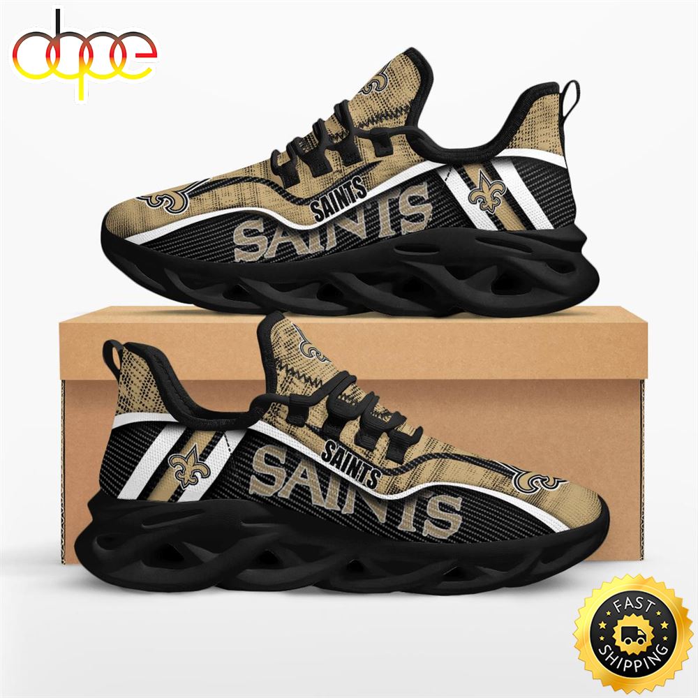 Sportswearmerch New Orleans Saints NFL Jumpstart Max Soul Shoes Sneakers For Men And Women