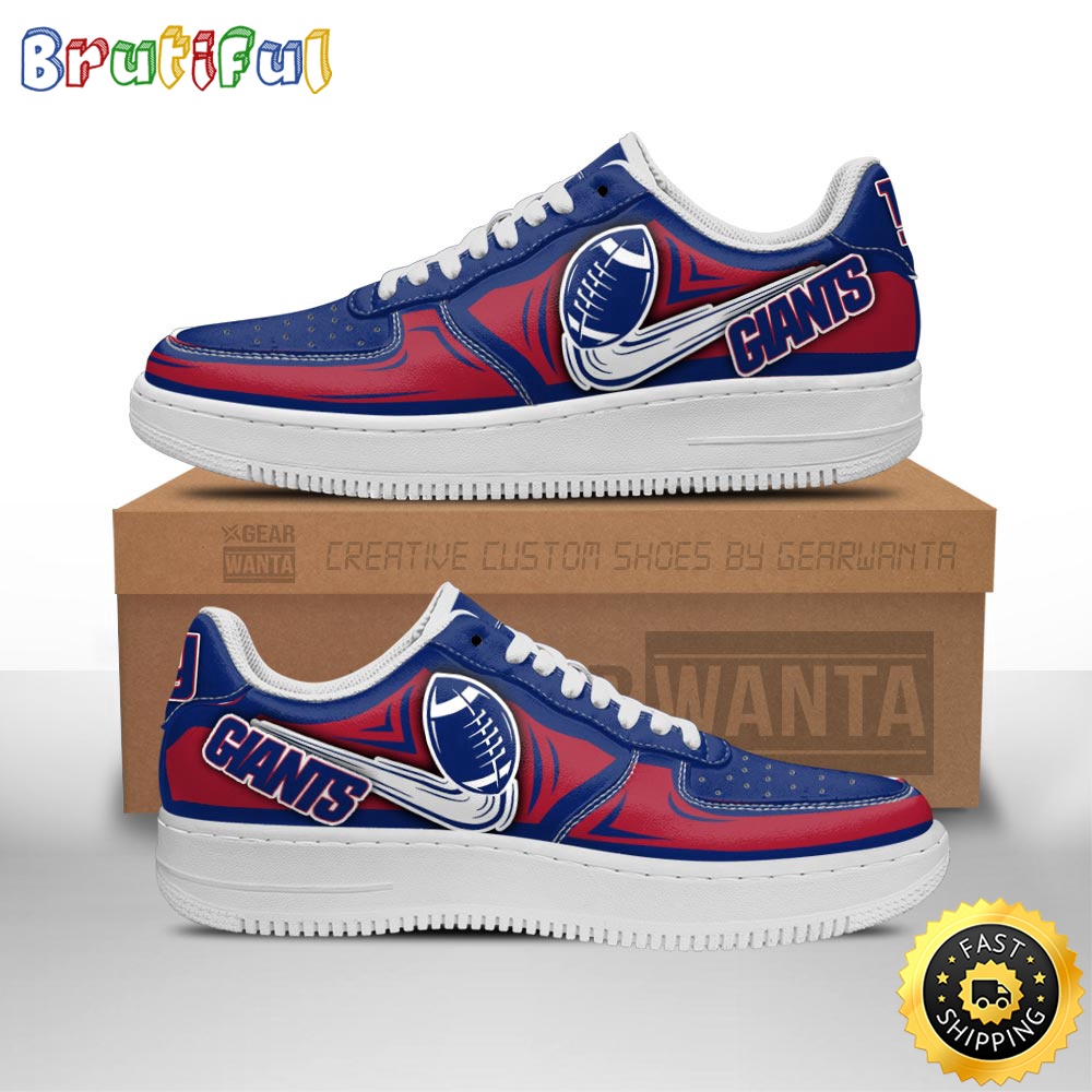 Sportswearmerch New York Giants NFL Air Low-Top Sneakers Shoes For Men And Women