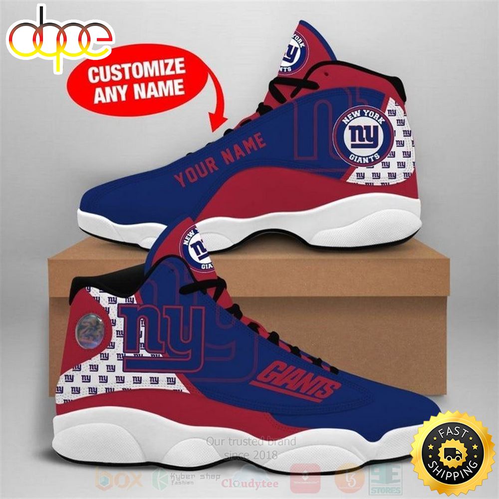 Sportswearmerch New York Giants NFL AJ13 Sneakers Shoes For Men And Women