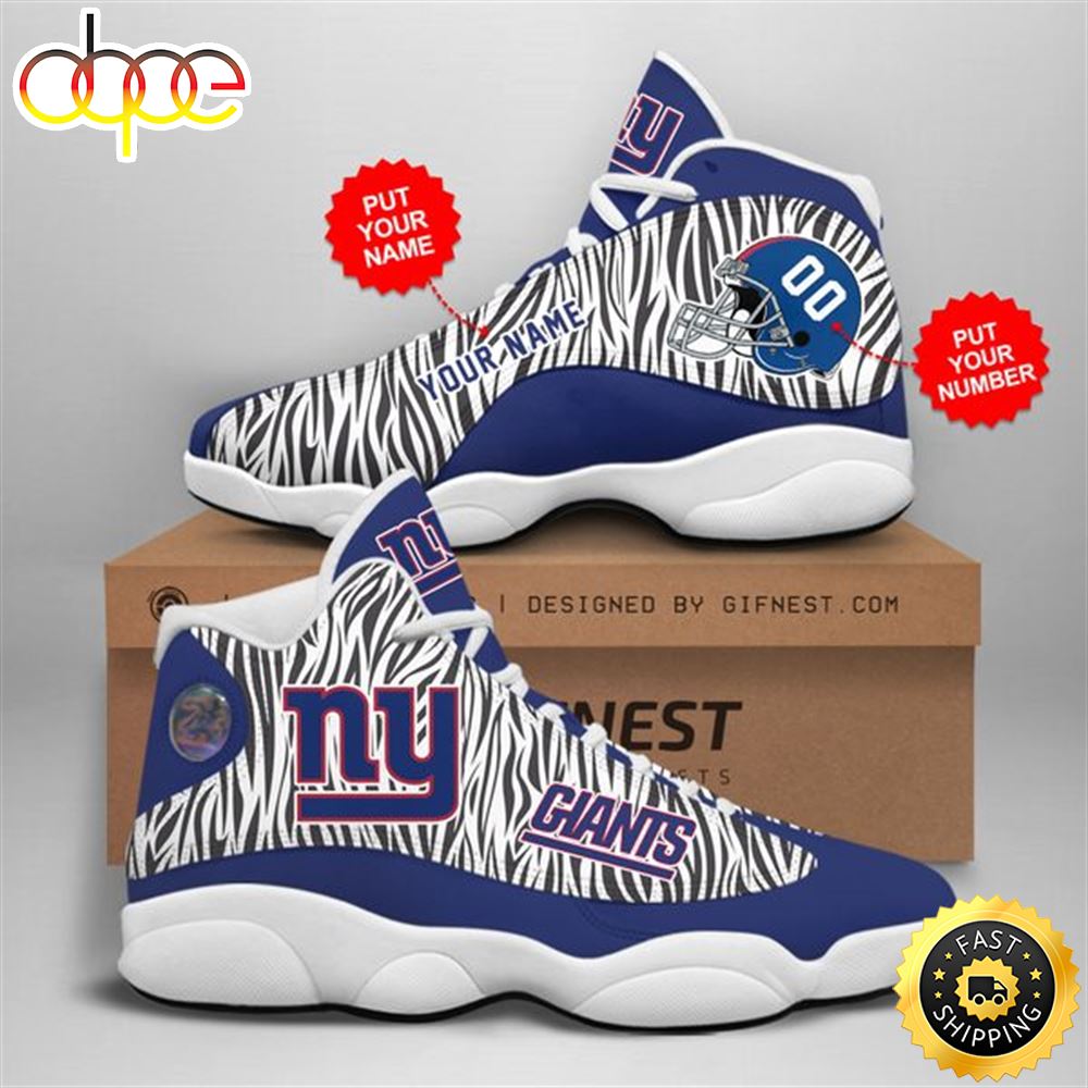 Sportswearmerch New York Giants NFL AJ13 Sneakers Shoes For Men And Women