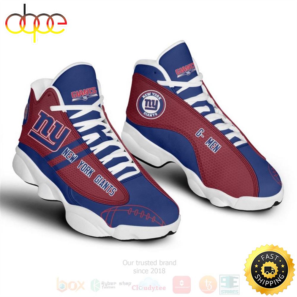 Sportswearmerch New York Giants NFL AJ13 Sneakers Shoes For Men And Women