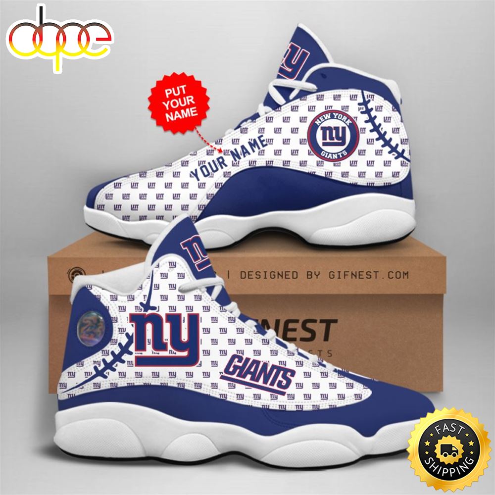 Sportswearmerch New York Giants NFL AJ13 Sneakers Shoes For Men And Women