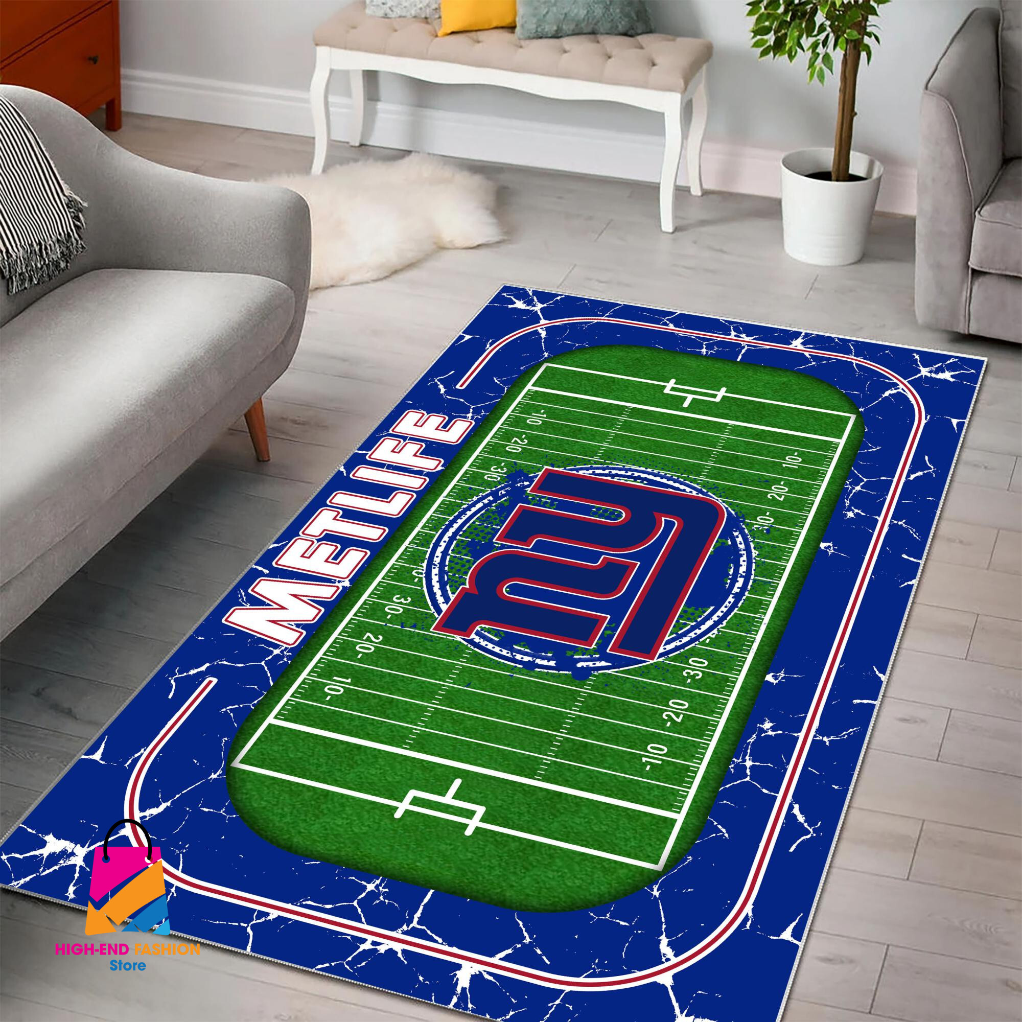 Sportswearmerch New York Giants NFL Area Rug For Fan