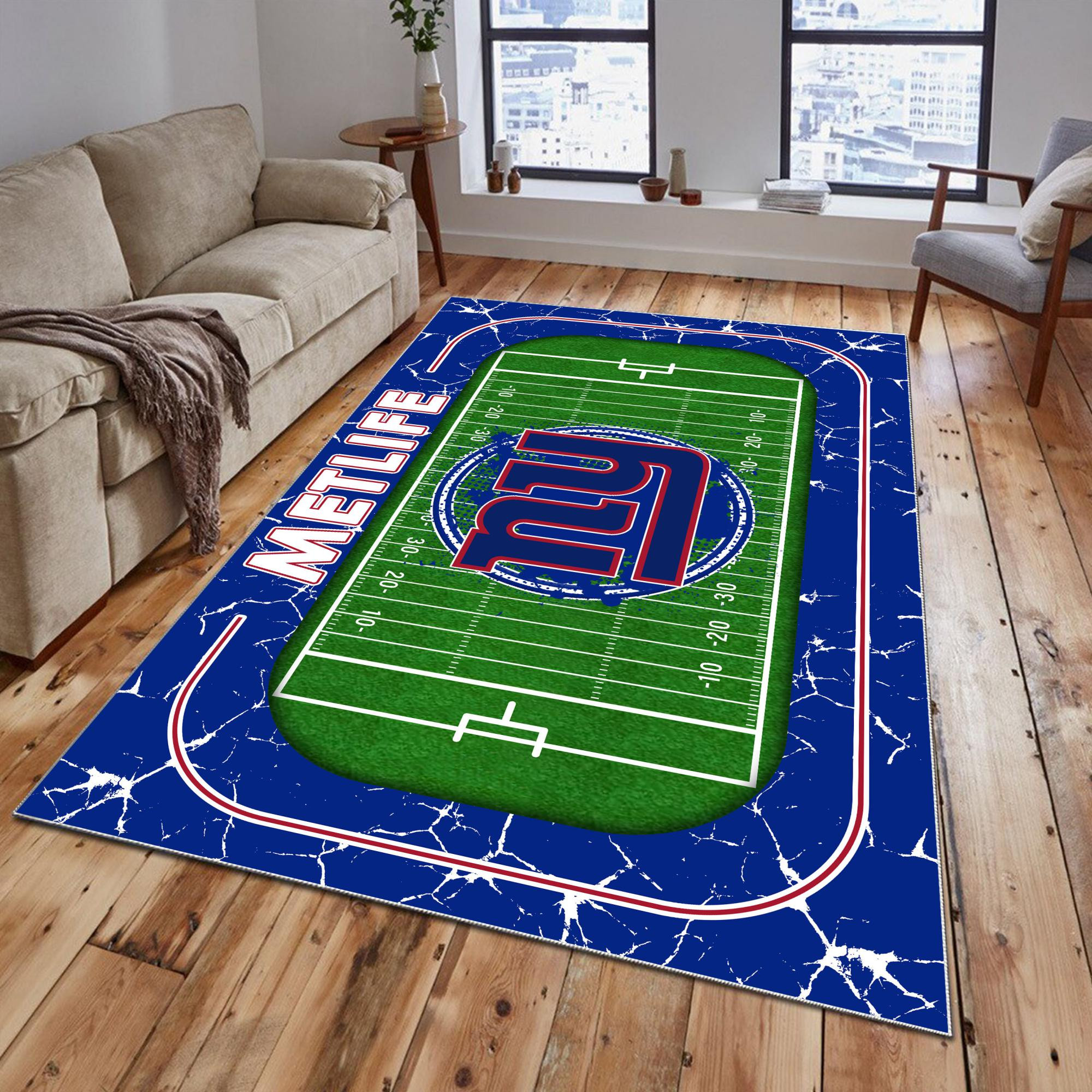 Sportswearmerch New York Giants NFL Area Rug For Fan