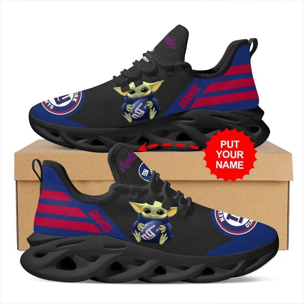 Sportswearmerch New York Giants NFL Baby Yoda Max Soul Shoes Sneakers For Men And Women