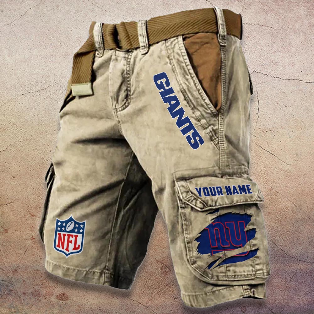 Sportswearmerch New York Giants NFL Denim Short For Fan