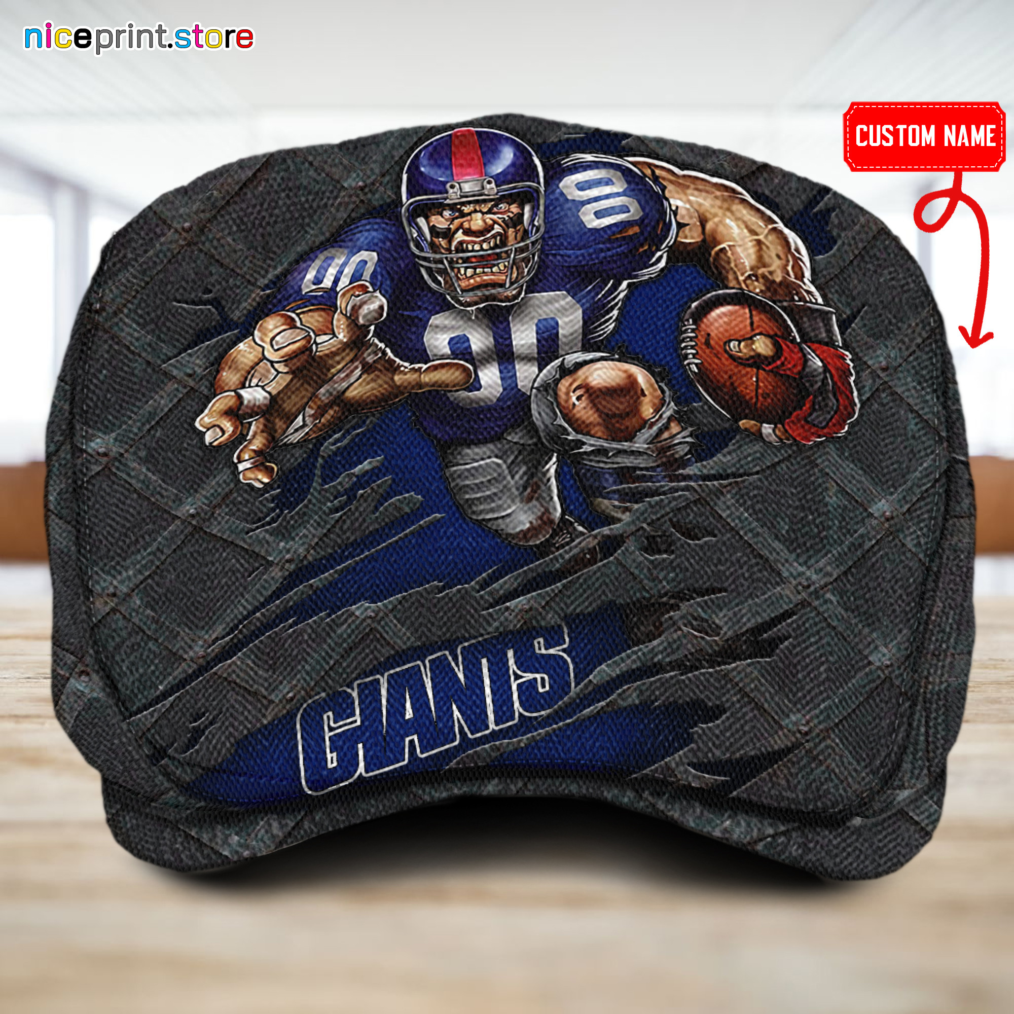 Sportswearmerch New York Giants NFL Flat Cap For Fan