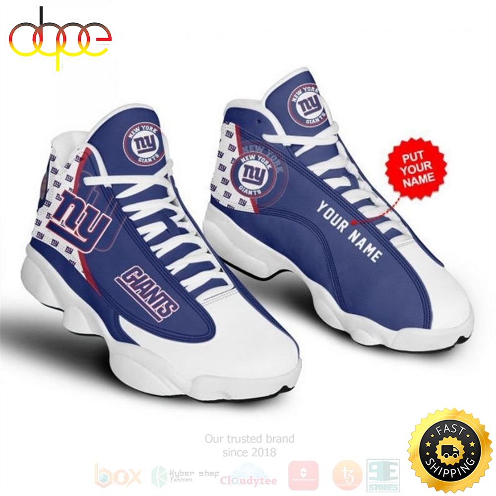 Sportswearmerch New York Giants NFL Football AJ13 Sneakers Shoes For Men And Women