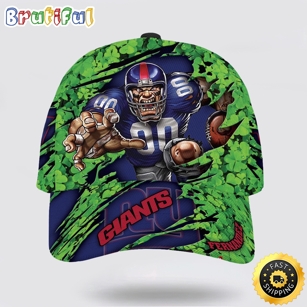 Sportswearmerch New York Giants NFL Mascot St Patrick Day Classic Cap For Fan