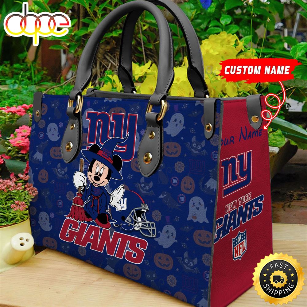 Sportswearmerch New York Giants NFL Minnie Women Leather Hand Bag For Fan