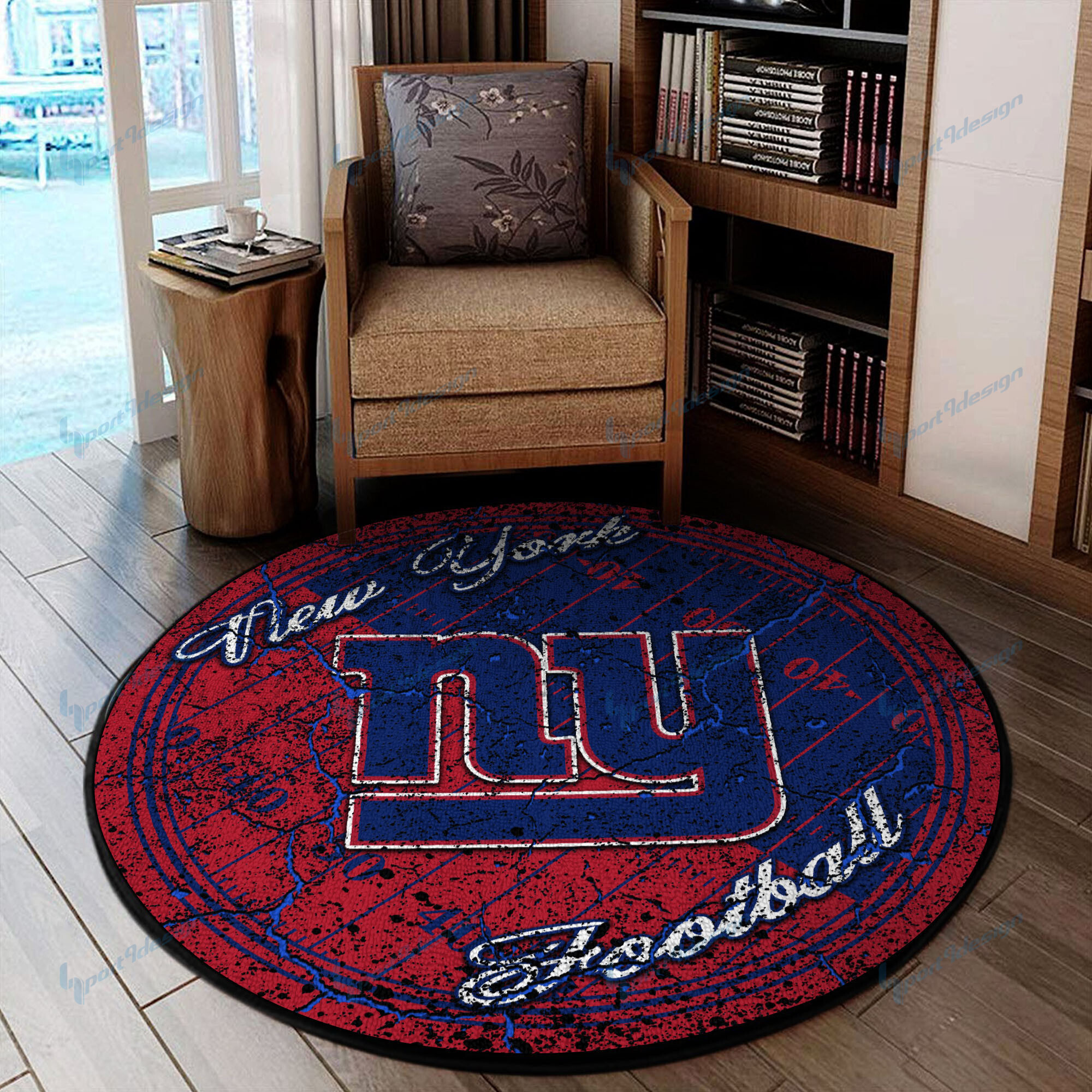 Sportswearmerch New York Giants NFL Round Rug For Fan
