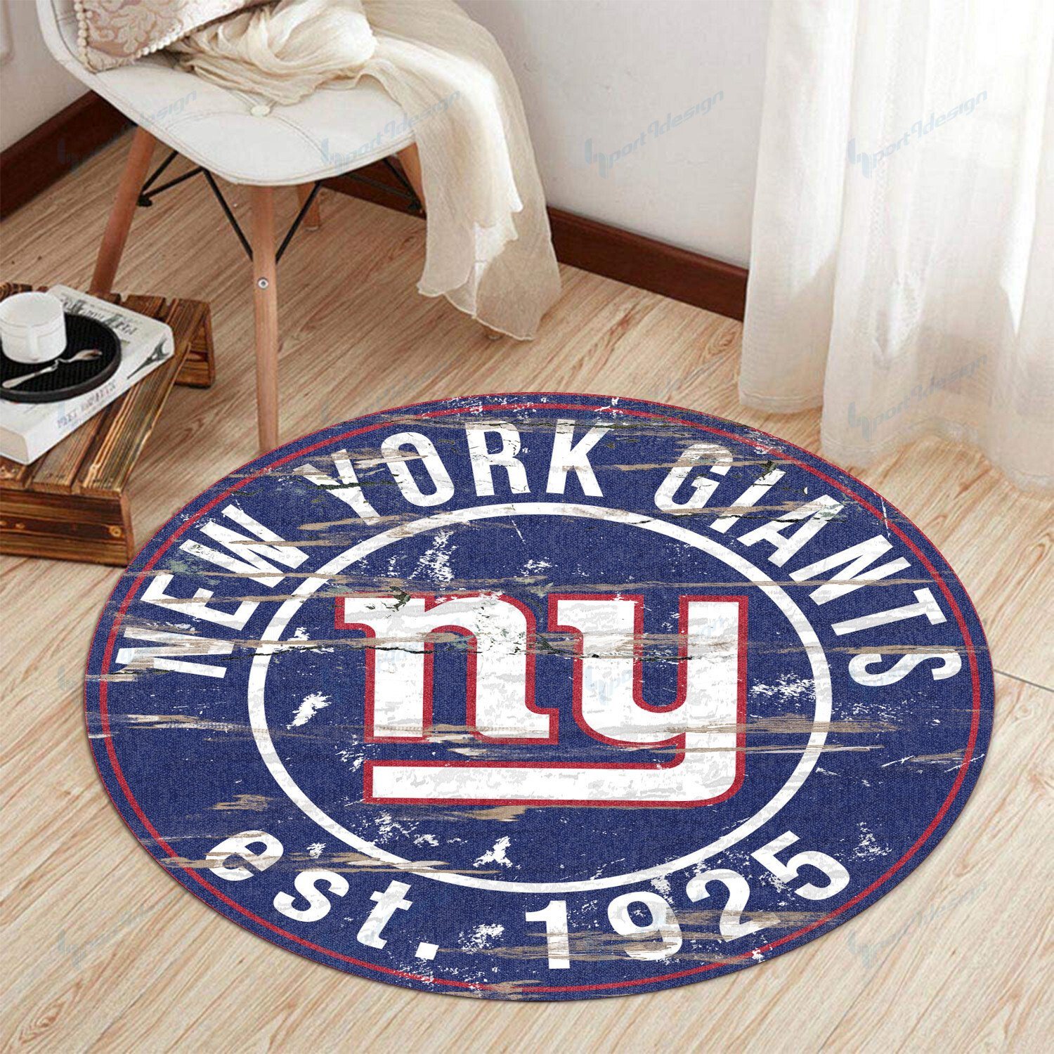 Sportswearmerch New York Giants NFL Round Rug For Fan