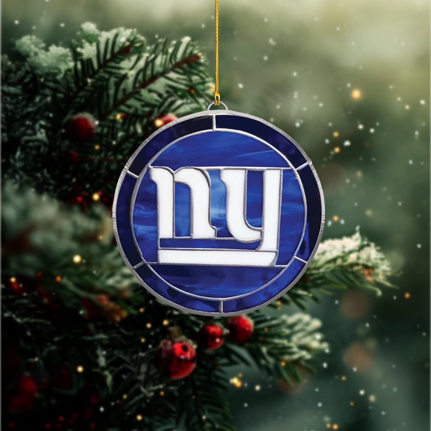 Sportswearmerch New York Giants NFL x Christmas Acrylic Ornament Gift For Fans