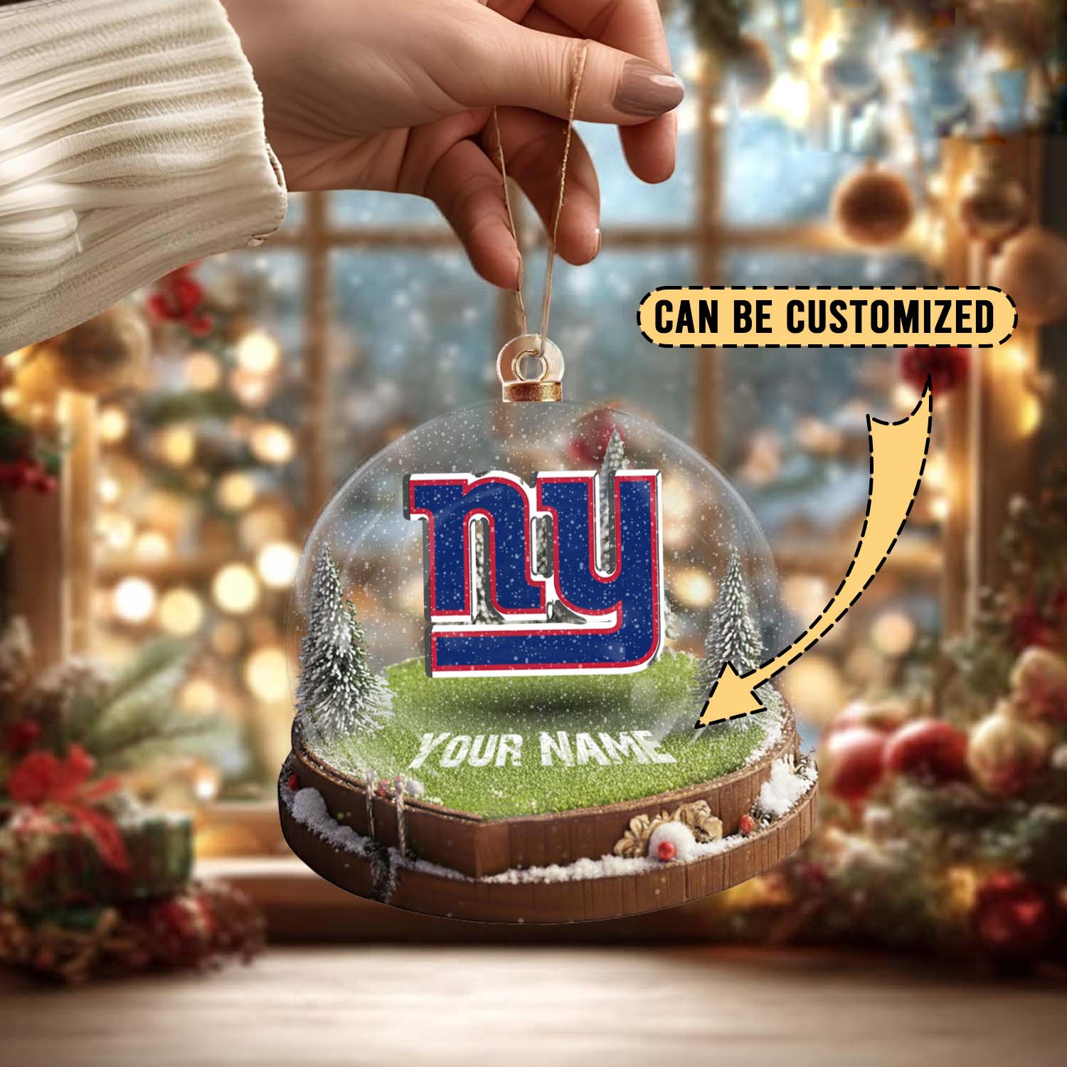 Sportswearmerch New York Giants NFL x Christmas Acrylic Ornament Gift For Fans