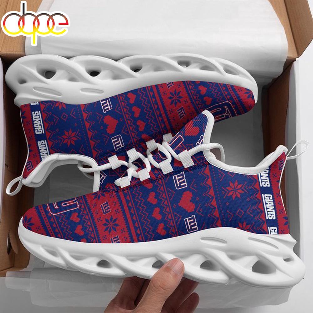 Sportswearmerch New York Giants NFL X-max Patterns Christmas Max Soul Shoes Sneakers For Men And Women