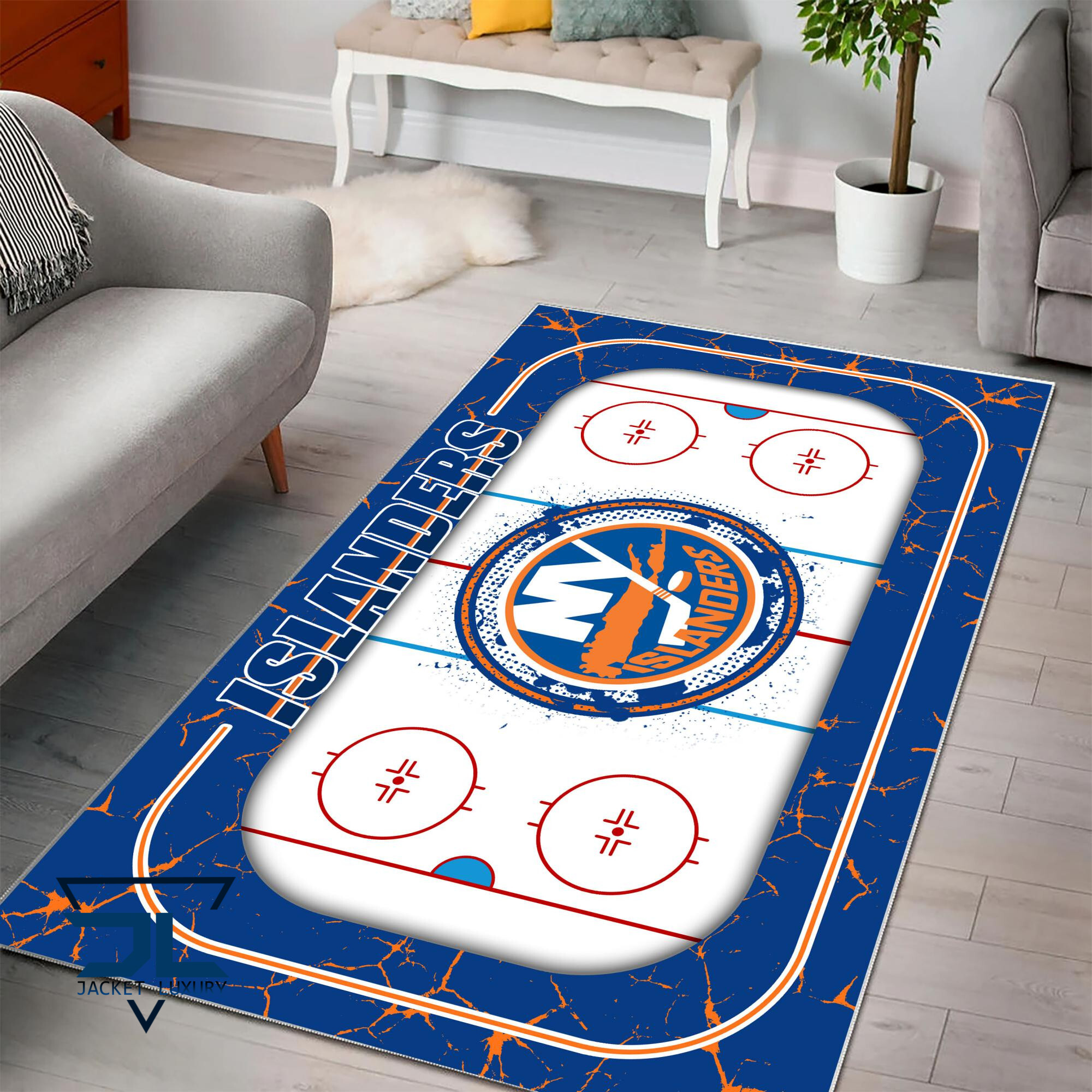 Sportswearmerch New York Islanders NHL Area Rug For Fan