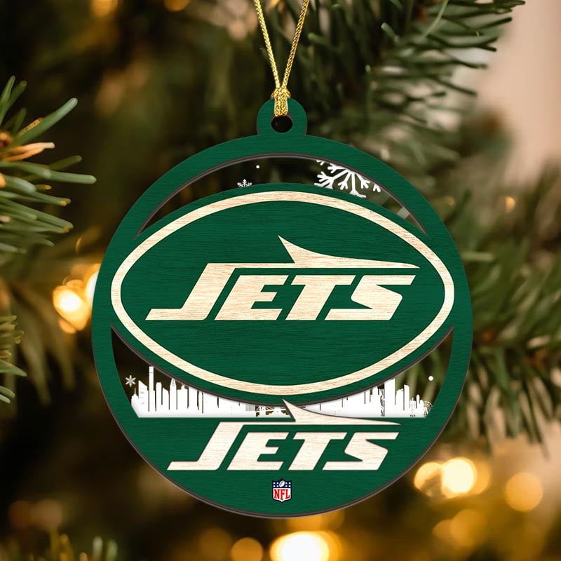Sportswearmerch New York Jets NFL Acrylic Mix Wooden Ornament Gift For Fans